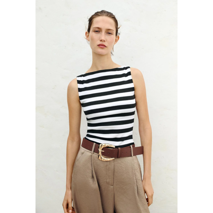 Рубашка с узором в полоску