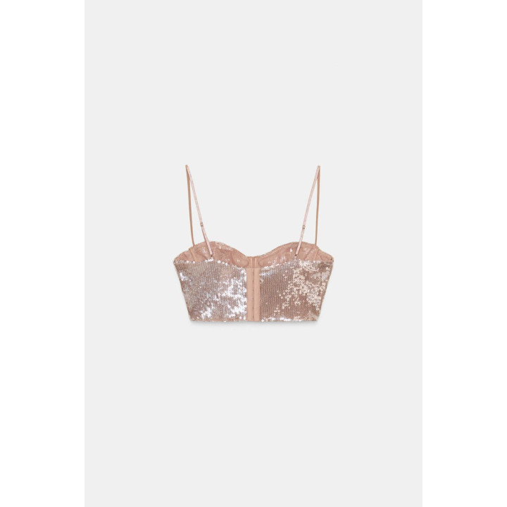Топ с пайетками брашетка