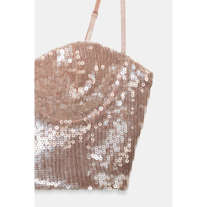 Топ с пайетками брашетка