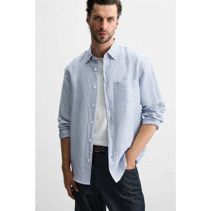 РУБАШКА ИЗ ХЛОПКА И ЛЬНА