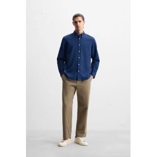 Рубашка из хлопка и льна