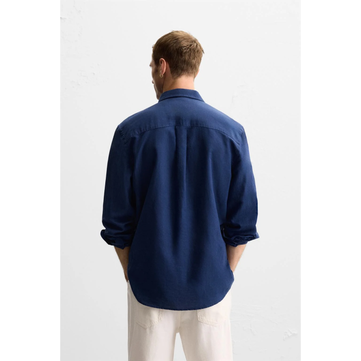 Рубашка из хлопка и льна