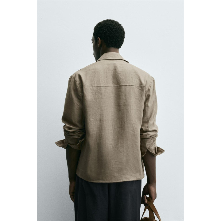 КУРТКА-РУБАШКА ИЗ 100% ЛЬНА