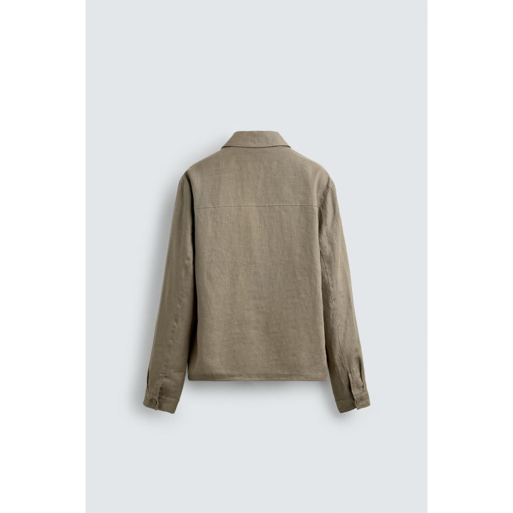 КУРТКА-РУБАШКА ИЗ 100% ЛЬНА
