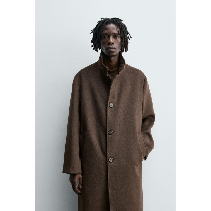 ПАЛЬТО С ТЕКСТУРОЙ ИЗ ШЕРСТИ