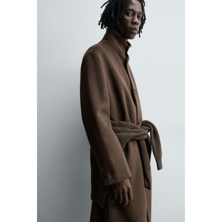 ПАЛЬТО С ТЕКСТУРОЙ ИЗ ШЕРСТИ