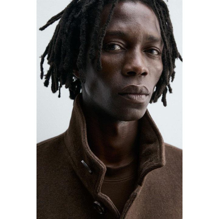 ПАЛЬТО С ТЕКСТУРОЙ ИЗ ШЕРСТИ