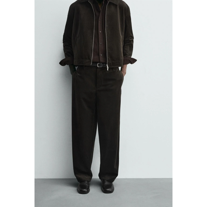 БРЮКИ ИЗ РЕЛЬЕФНОГО ВЕЛЬВЕТА