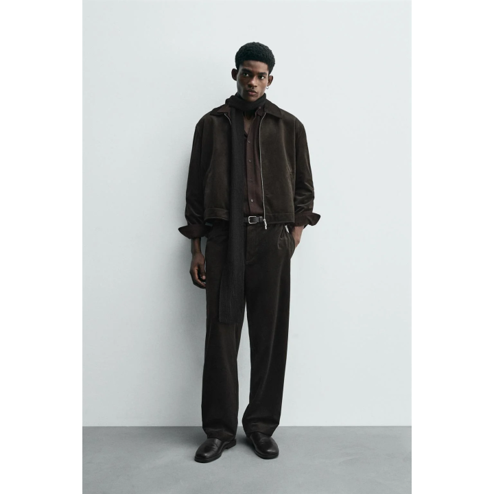 БРЮКИ ИЗ РЕЛЬЕФНОГО ВЕЛЬВЕТА