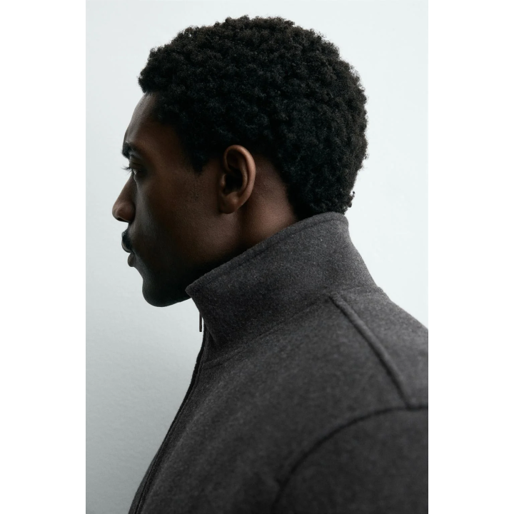 Куртка-бомбер с комбинированным дизайном