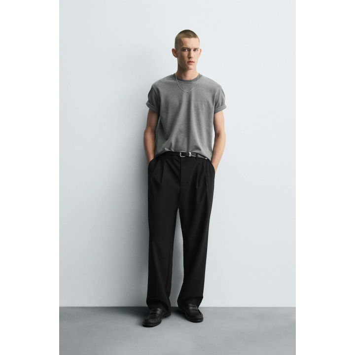 БРЮКИ WIDE FIT СО СКЛАДКАМИ