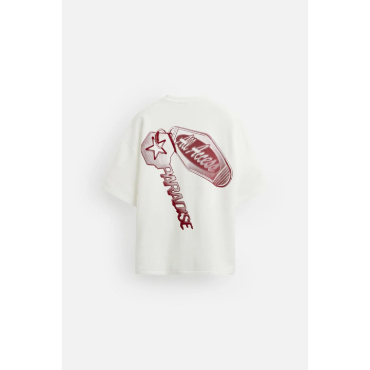 ФУТБОЛКА С КОНТРАСТНЫМ ПРИНТОМ