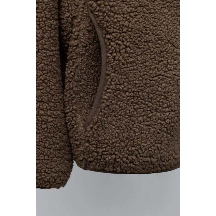 Куртка из искусственного меха с капюшоном zara