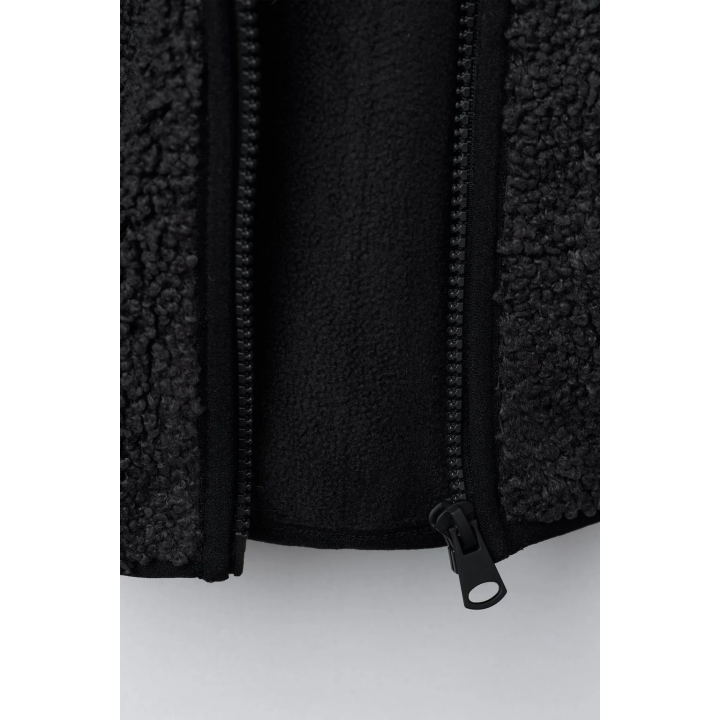 КУРТКА ИЗ ИСКУССТВЕННОЙ ОВЧИНЫ С КАПЮШОНОМ