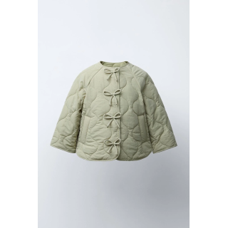 СТЕГАНАЯ КУРТКА С ЛЕНТАМИ