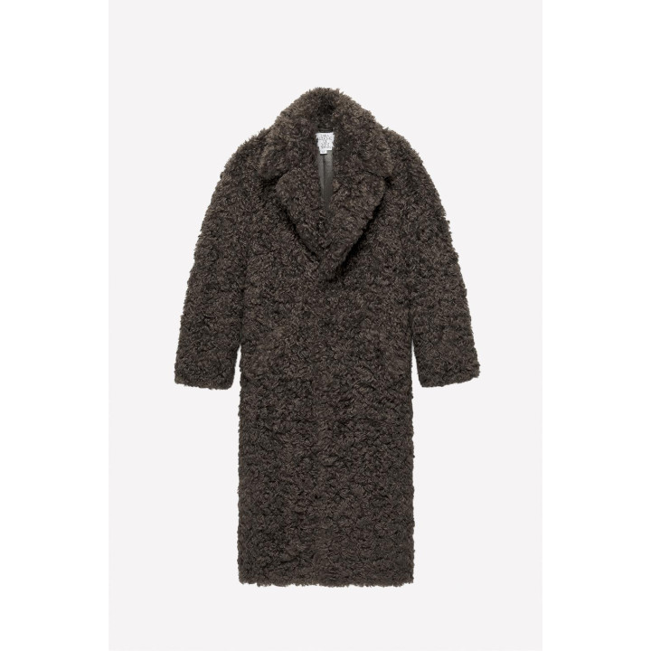 Пальто в кожаном стиле с двусторонним эффектом ludovic de saint sernin x zara