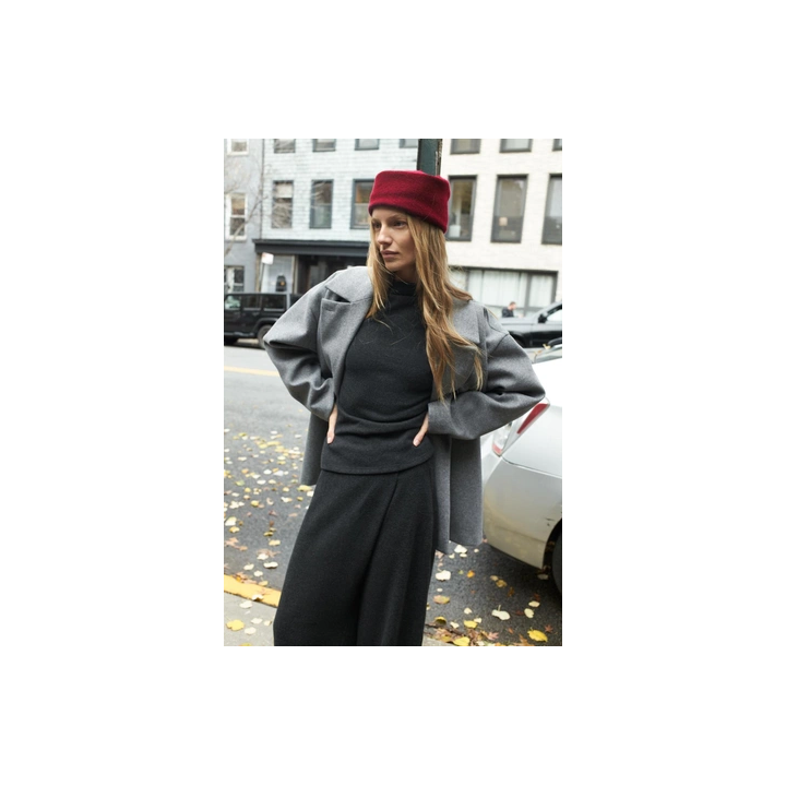 Пальто мягкое двубортное