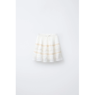 FLORAL EMBROIDERED SKIRT