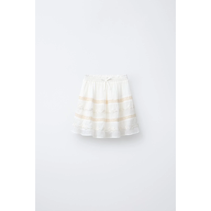 FLORAL EMBROIDERED SKIRT