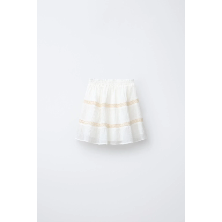 FLORAL EMBROIDERED SKIRT