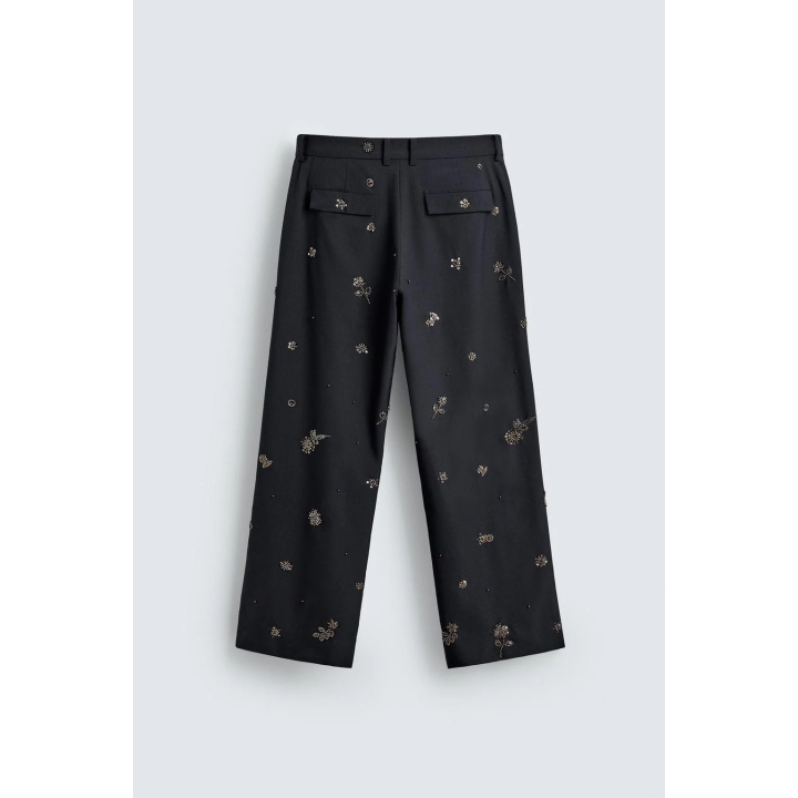 Брюки limited edition relaxed fit с пайетками