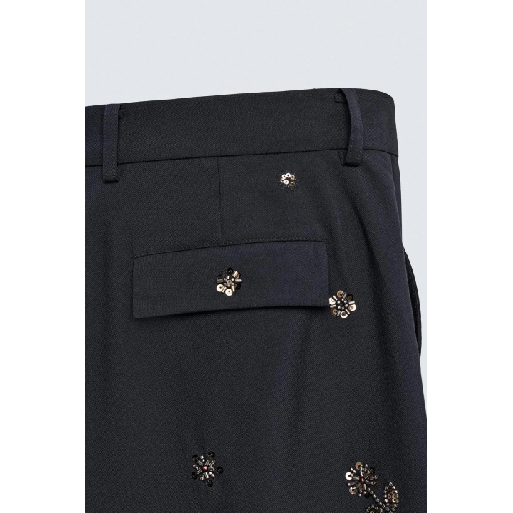 Брюки limited edition relaxed fit с пайетками