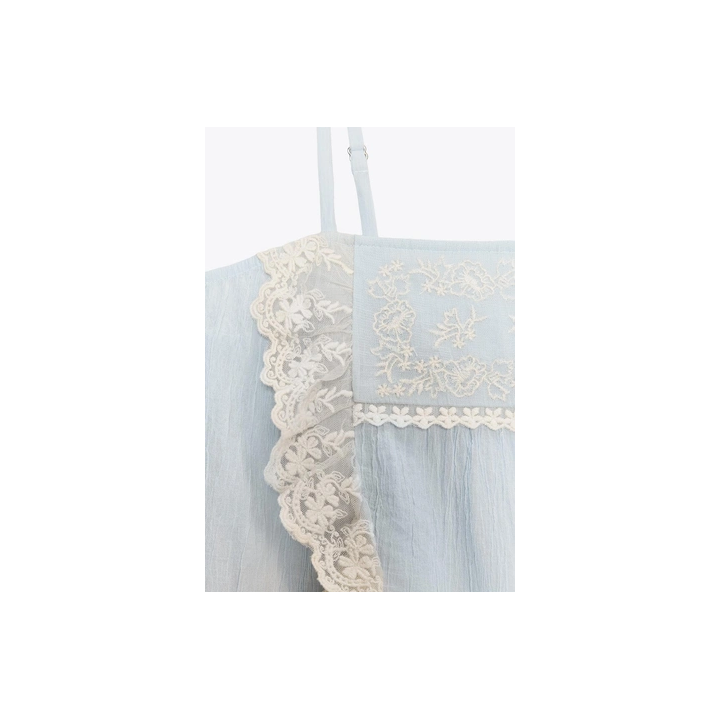 ТОП С ВЫШИВКОЙ НА БРЕТЕЛЯХ