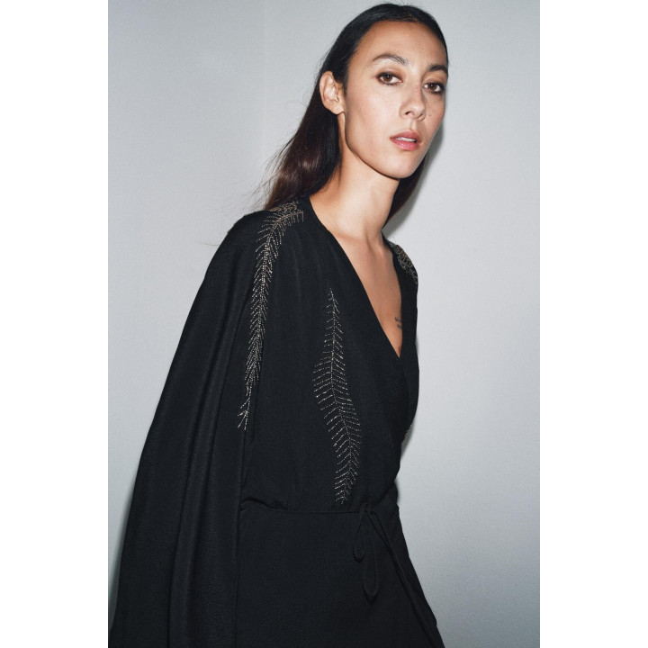 ПЛАТЬЕ С ВЫШИВКОЙ И БУСИНАМИ — ZW COLLECTION