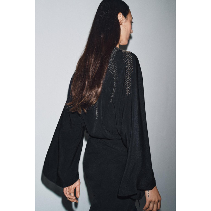 ПЛАТЬЕ С ВЫШИВКОЙ И БУСИНАМИ — ZW COLLECTION