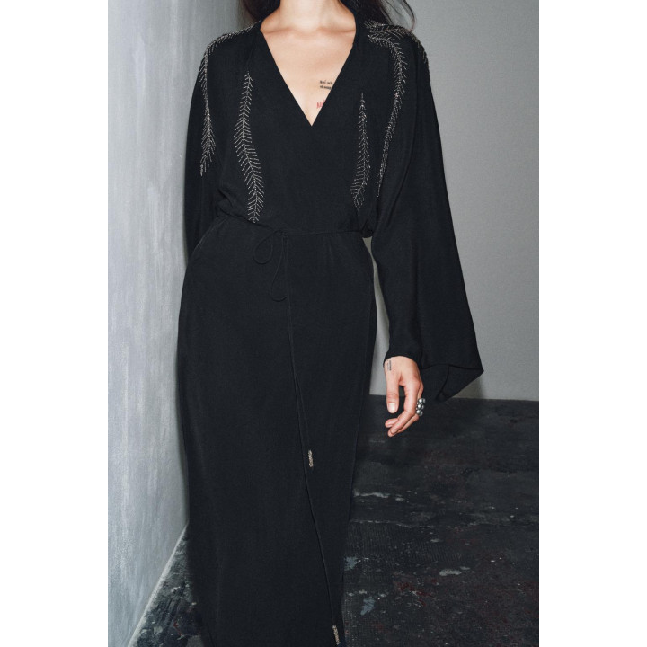 ПЛАТЬЕ С ВЫШИВКОЙ И БУСИНАМИ — ZW COLLECTION