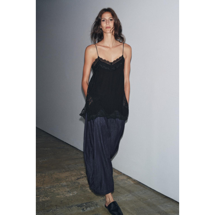 ТОП В БЕЛЬЕВОМ СТИЛЕ С КРУЖЕВОМ — ZW COLLECTION