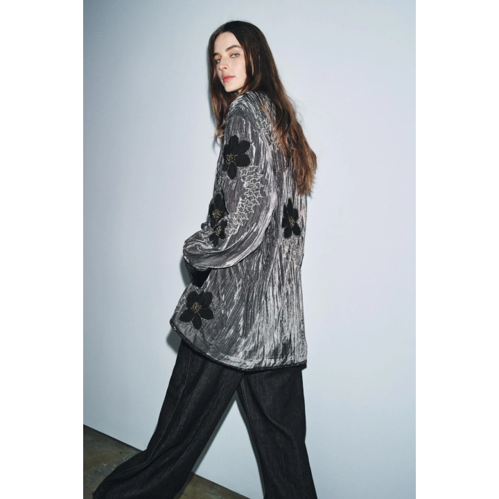 КИМОНО ИЗ ВЫШИТОГО БАРХАТА — ZW COLLECTION LIMITED EDITION