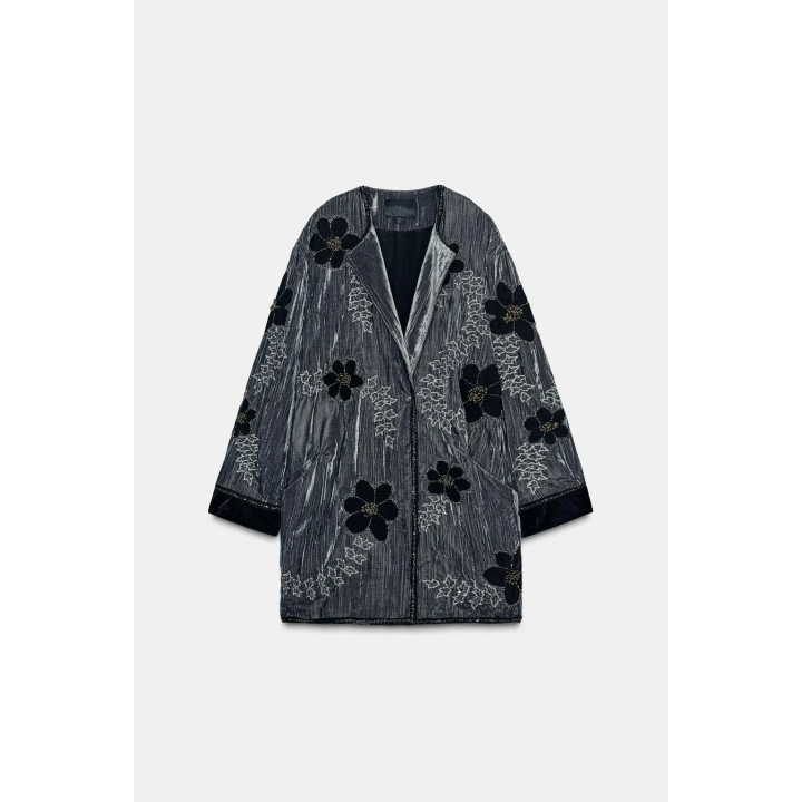 КИМОНО ИЗ ВЫШИТОГО БАРХАТА — ZW COLLECTION LIMITED EDITION