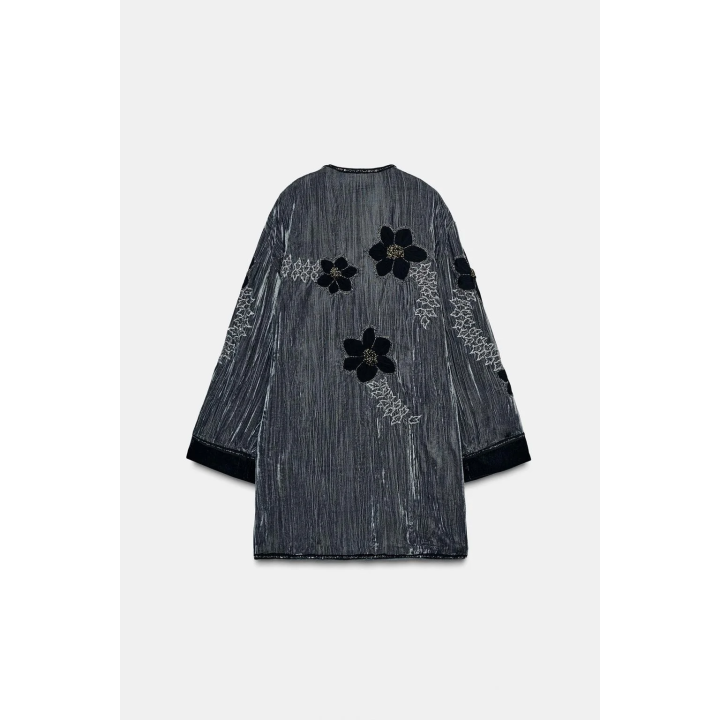 КИМОНО ИЗ ВЫШИТОГО БАРХАТА — ZW COLLECTION LIMITED EDITION