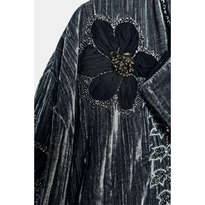 КИМОНО ИЗ ВЫШИТОГО БАРХАТА — ZW COLLECTION LIMITED EDITION