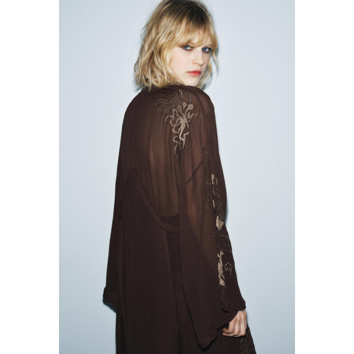 ПЛАТЬЕ С ВЫШИВКОЙ И БУСИНАМИ ИЗ ОГРАНИЧЕННОЙ СЕРИИ ZW COLLECTION