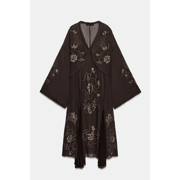 ПЛАТЬЕ С ВЫШИВКОЙ И БУСИНАМИ ИЗ ОГРАНИЧЕННОЙ СЕРИИ ZW COLLECTION