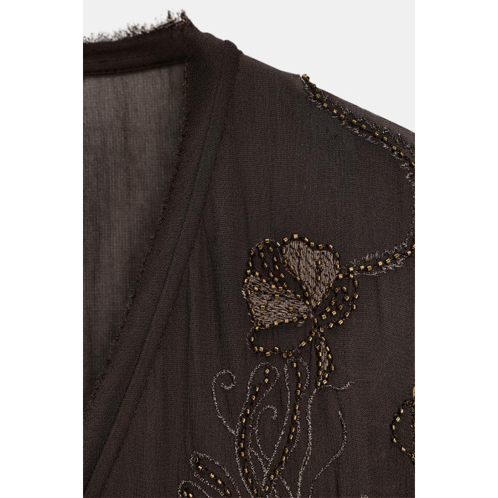 ПЛАТЬЕ С ВЫШИВКОЙ И БУСИНАМИ ИЗ ОГРАНИЧЕННОЙ СЕРИИ ZW COLLECTION