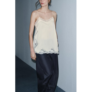 Топ-бюстье коллекции zw с кружевными обрезами