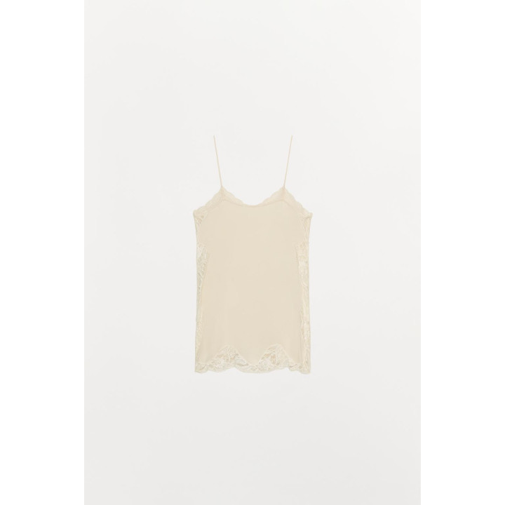 Топ-бюстье коллекции zw с кружевными обрезами