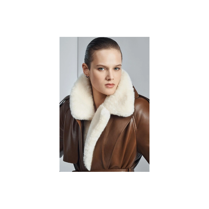 ДЛИННЫЙ ТРЕНЧ ИЗ 100% КОЖИ — ZW COLLECTION LIMITED EDITION