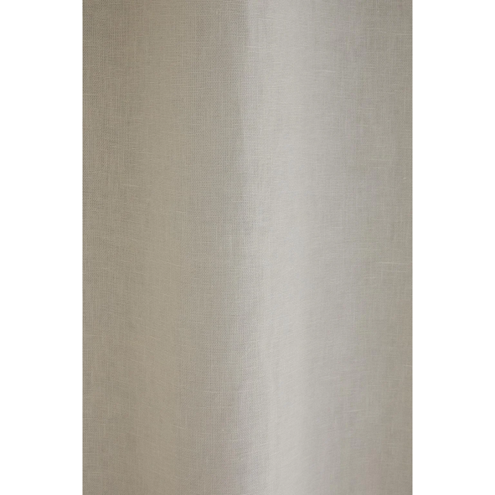 WHITE BLACKOUT LINEN CURTAIN