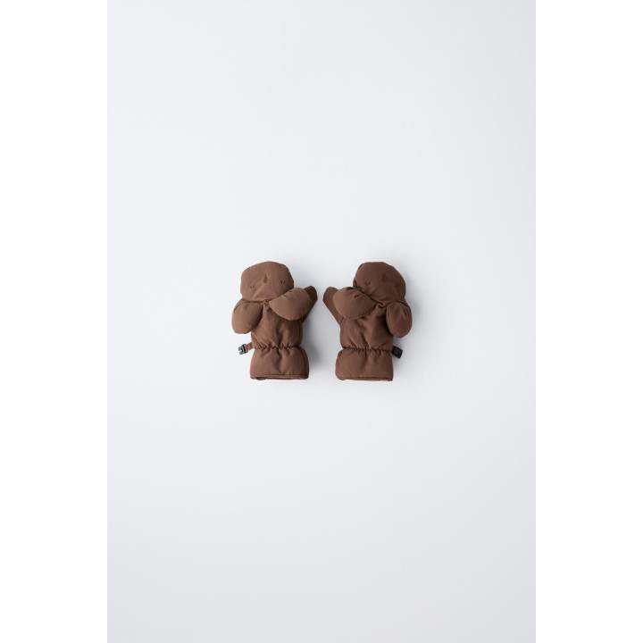 Нейлоновые варежки с ушками