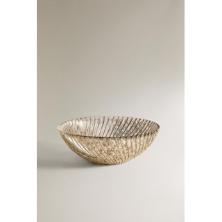 Блестящая стеклянная рождественская чаша