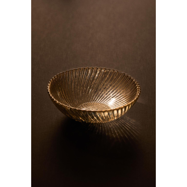 Блестящая стеклянная рождественская чаша