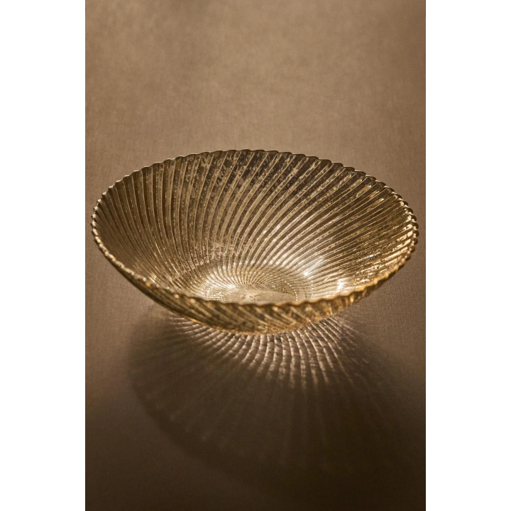 Блестящая стеклянная салатная чаша для рождества