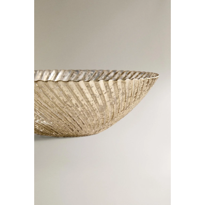 Блестящая стеклянная салатная чаша для рождества