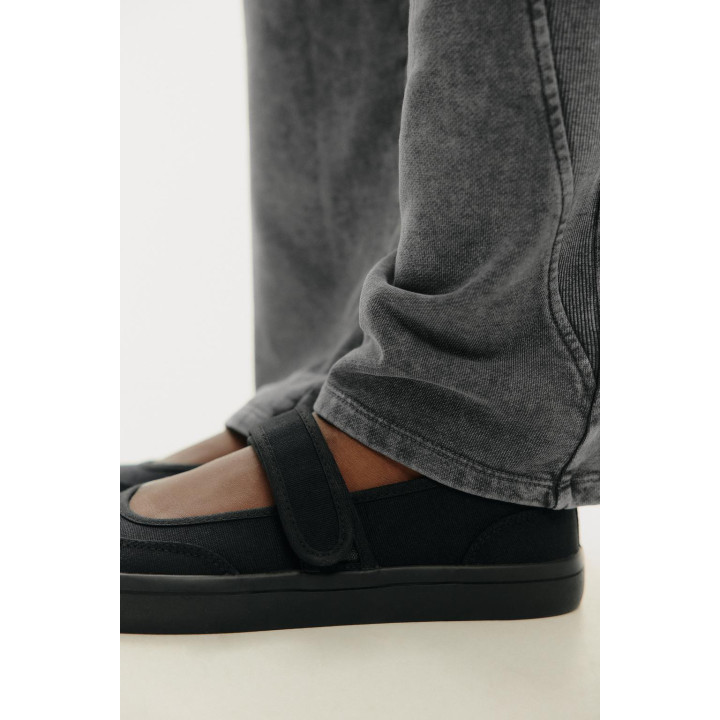 ТЕКСТИЛЬНЫЕ БАЛЕТКИ С РЕМЕШКОМ