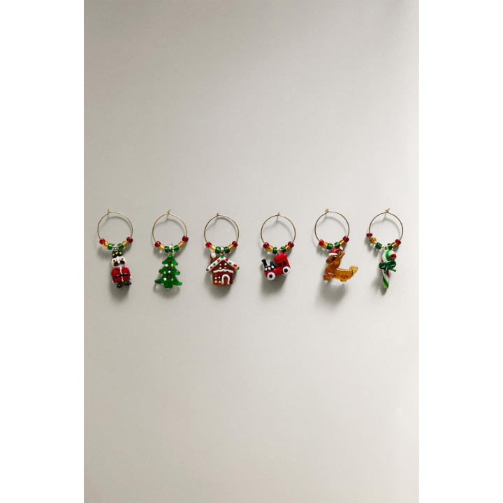 Набор стеклянных рождественских подвесок (набор из 6 штук)