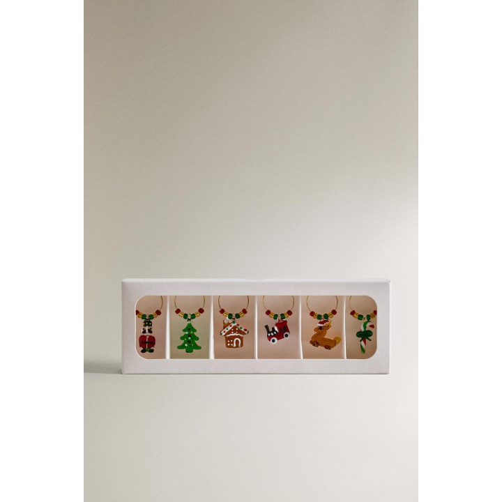 Набор стеклянных рождественских подвесок (набор из 6 штук)